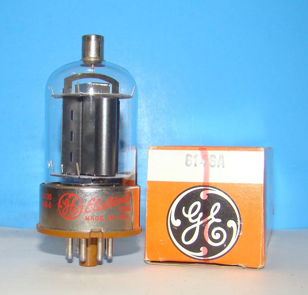 6146A GE NOS radio audio amplifier vintage electron vacuum tube valve 6146 6146B
