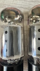 Matched Pair 6CA7 EL34 Vintage Sovtek Reflektor H3B3 Fat Bottle Power Tubes