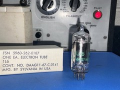SYLVANIA 1L6 VACUUM TUBE – NOS Premiun Mil Qual.- for Zenith Transoceanic & +