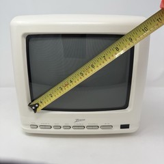 Zenith 9” CRT Color TV SL0953X Power Cable Gaming Tested No Remote Coaxial READ