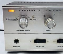 Lafayette Model LA-125T Transistor Stereo Amplifier tested working