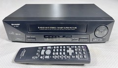 Sharp VC-H810U 4-Head Hi-Fi Stereo VHS VCR Player & Working Original Remote