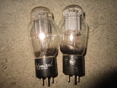 (2) NOS testing RCA 2A3 Triode Radio Audio Tubes