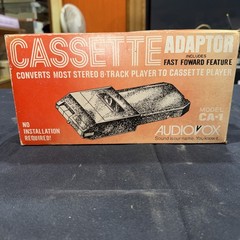 Rare VTG AUDIOVOX Cassette/8-Track Adaptor/Convertor MODEL CA-1