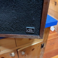 DLK 1 1/2 Vintage Wood Cabinet Home Audio Floor Standing Speaker