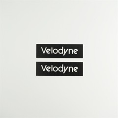 Velodyne Custom Made Logo Badge Emblem Silver 63.5mm(2.5″)X19mm(0.748″)