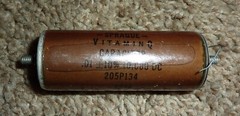 Sprague Vitamin Q Oil Filled Capacitor .01uf@10000VDC 10kV NOS Free Shipping
