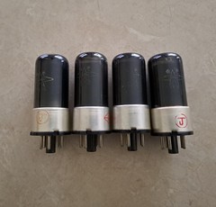 NOS 6P6P 6V6GT Metal Base Tubes – Matched Quad