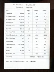 6922 JAN SYLVANIA – GREAT SOUND ~ AMPLITREX TESTED 88% BOTH TRIODES SEE DATA