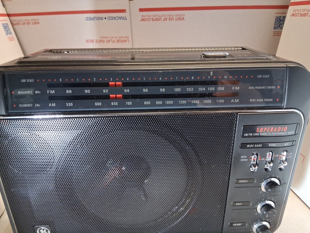 VTG GE SUPERADIO 7-2887A General Electric Long-Range AM/FM Super Radio TESTED
