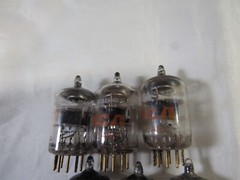 6 Pcs Electron Tubes 6688 tested Gold Pins Holland, Britain 5 x RCA 1 x Amperex