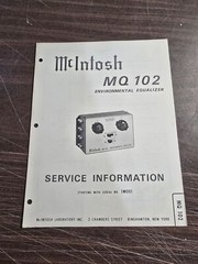 McINTOSH MQ 102 Service