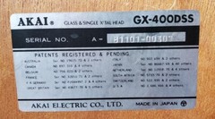 AKAI GX-400DSS Reel-to-Reel Stereo Tape Deck W/RC-17 Remote Control, EUC, TESTED