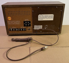 Lafayette AM/FM Plug in Wood Cabinet Tabletop Radio 99-35644W Japan Tested