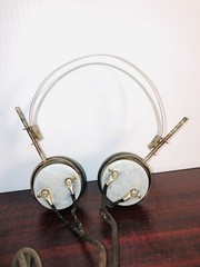 VTG 20’s 30’s Headphones C. Brandes USA Superior 1/4” connector Metal Headband