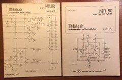 MCINTOSH MR80 DIGITAL TUNER ORIGINAL SCHEMATIC INFORMATION P236