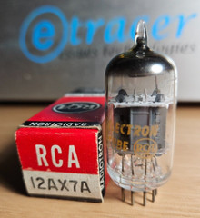 12AX7A RCA 14MM GREY PLATE VINTAGE TUBE NOS (1962) *eTRACER* #6
