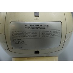 Weltron 2004 Space Ball Radio Cassette Player Recorder White Vintage For Parts