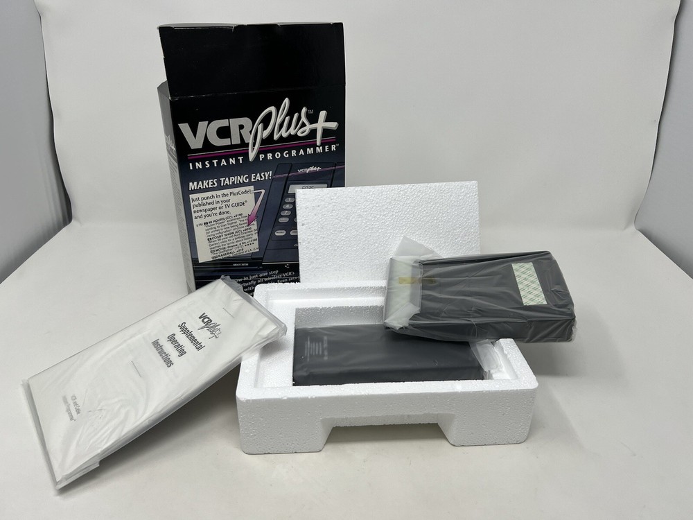 Vintage VCR Plus + Instant Programmer Remote Control Gemstar – New in Opened Box