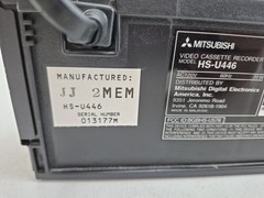 Mitsubishi HS-U446 VHS Hi-Fi 4 Head VCR Tested Working RCA Inputs No Remote