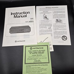 Manuals Original Vintage Kenwood Sony Technic Hitachi PanasonicStereo vcr lot 8