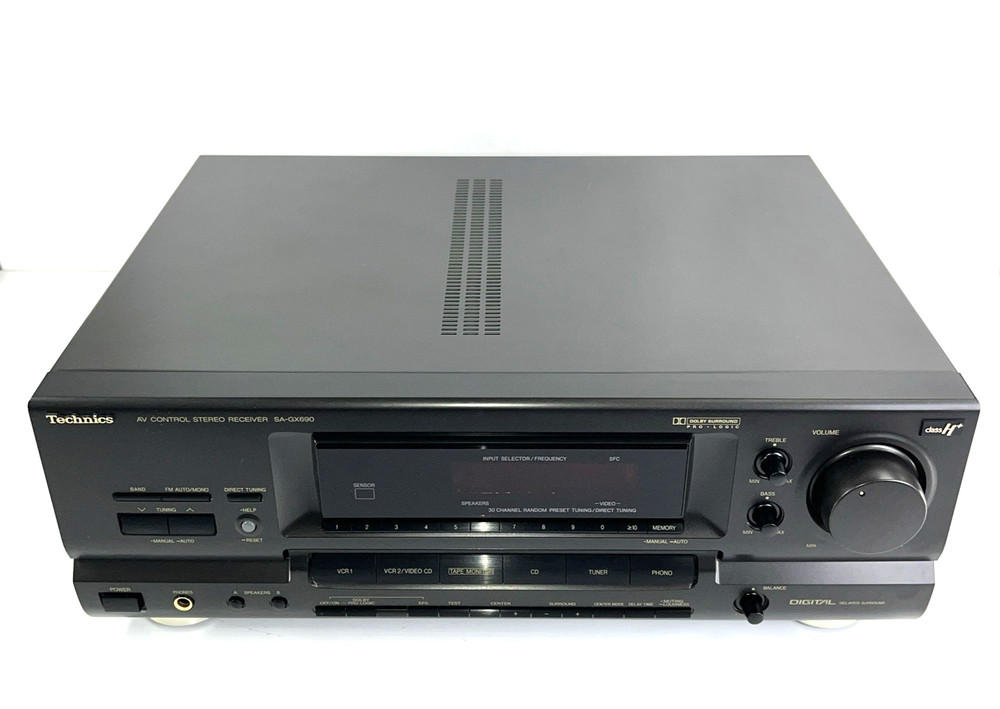 Technics SA-GX690 Stereo Receiver Tested Working Home Theater Japan See Video