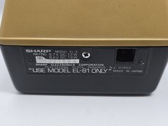Vintage Sharp EL-8 Calculator Comes With EL-81 Power Supply Read Description