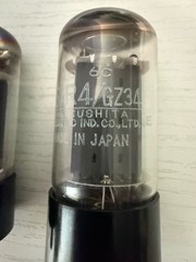 GZ34 tube 5AR4 Matsushita Matched Pair