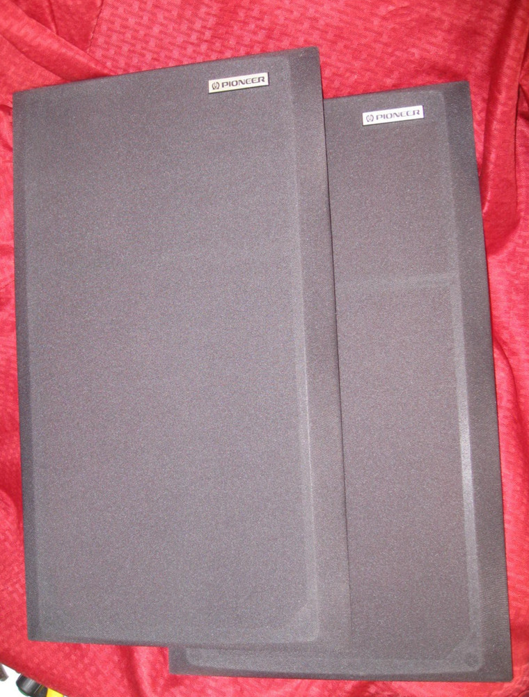 PAIR Pioneer GRILL CLOTHS and frame FROM CS-G105 Speaker excellent 22×13″