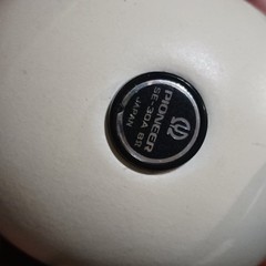 Vintage White Pioneer SE-30A Stereo Headphones In Original Box Not Tested