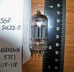Strong Unknown Short Gray Plate Solid O Getter 5751 Tube – 118/118