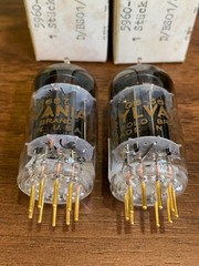 2 Tubes 5687-GB Sylvania Gold Pin – NOS NIB – Matched Pair – Same lot (Rare)