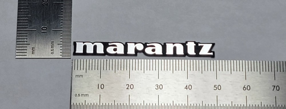 Marantz Speaker Turntable 50mm Badge Logo Emblem Custom Made