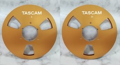 One Pair 10.5” Black TASCAM Tape reel High Quality Aluminum Take Up Reel