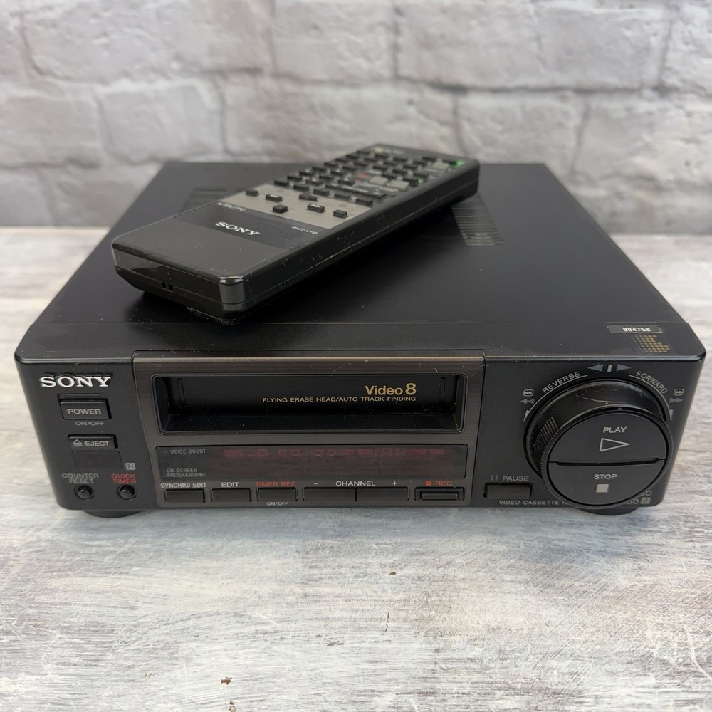 Sony EV-A50 Video8 VCR Recorder w/ Remote Parts Repair Intermittent Operation
