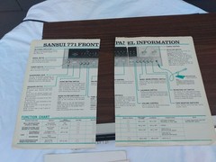 Vintage Sansui 771 Stereo Receiver Powers On with Manual, For Parts