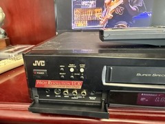 JVC HR-S7100U Super VHS SVHS Hi-Fi VCR+ w/ Remote, AV Cord, Remote Tested