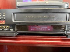 JVC HR-S7100U Super VHS SVHS Hi-Fi VCR+ w/ Remote, AV Cord, Remote Tested