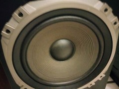 Vintage Pair Technics SB-S407 3 Way 150 Watts Hi-Fi Speakers Tan Cabinet W/Grill