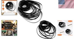 Flat Rubber Belts for Cassette Recorders 100 Pcs 40mm to 135mm Fit Most Devices