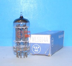 5814A Westinghouse NOS radio audio amplifier vacuum tube valve made USA 12AU7A
