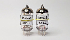 6J1P-EV / 6J1 / EF95 MATCHED PAIR (2pcs) TUBES / VALVES / RÖHRE NEW NOS