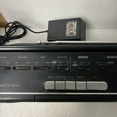 VTG Panasonic Boombox RX-F11 Double Cassette Player FM/AM Radio Tested Working