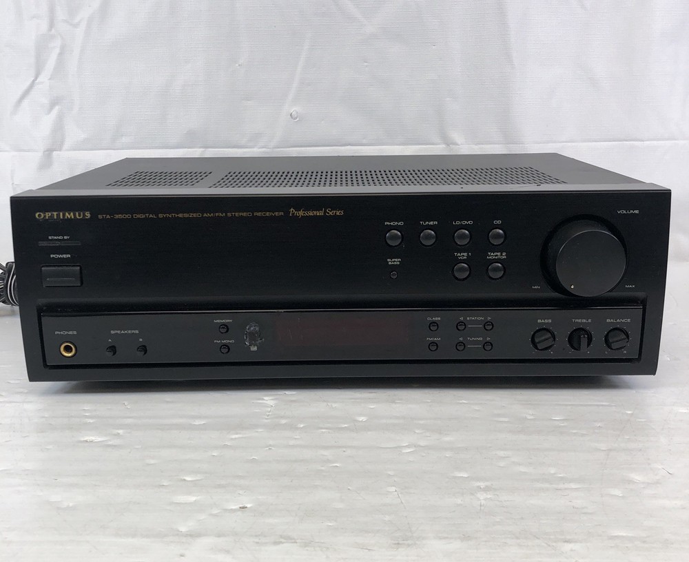 Optimus STA-3500 Digital Synthesized AM/FM Stereo Receiver. Tested & working.