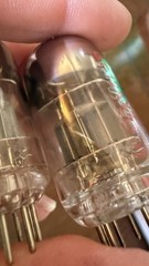 FENDER GROOVE TUBE SOVTEK 12AX7WC VINTAGE pair Tubes Excellent Strong