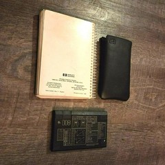 Hewlett-Packard HP-15C Calculator with Owner’s Handbook and case Vintage