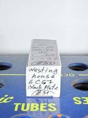 Westinghouse 6CG7 6FQ7 Black Plate D-Getter Tested Like NOS Tube
