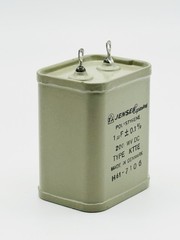 Jensen No. 8502 1.5UF 380-570V Type CA Paper Capacitor Made in Denmark Tested
