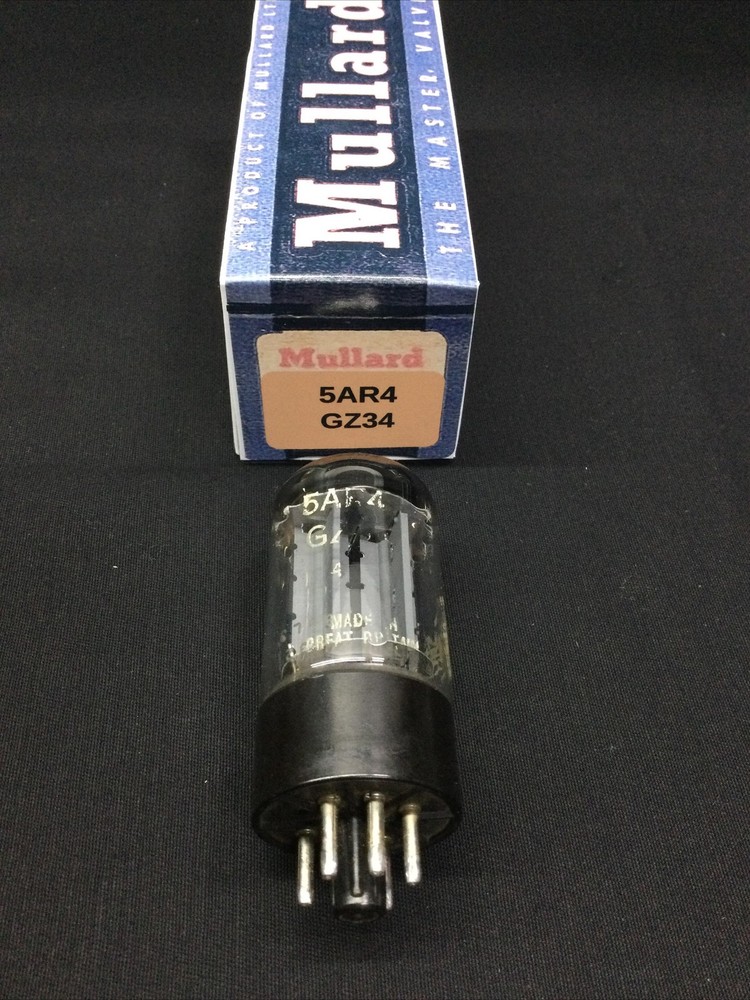 EXCELLENT Mullard Vintage 5AR4 GZ35 Rectifier VACUUM TUBE Tested STRONG I.9051