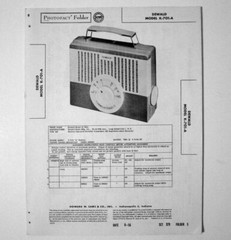 Dewald Model K-701-A Transistor AM Radio – SAMS Photofact ™ 1956 – New NOS
